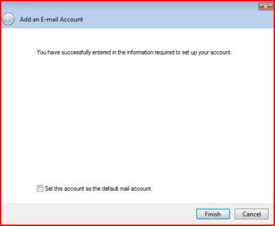 Windows Live Mail Configuration